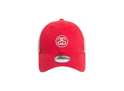 Stussy x NEW ERA 9Twenty SS Link Trucker "Red"
