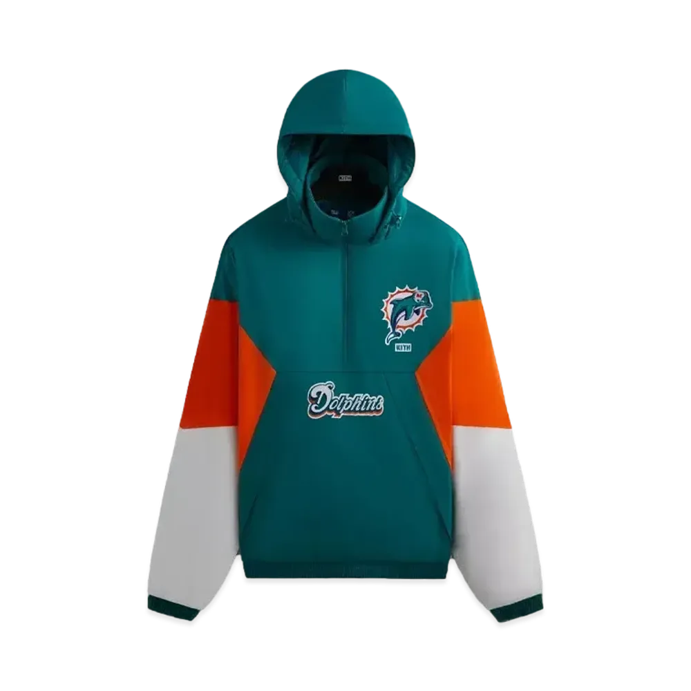 Kith & '47 For The NFL: Dolphins Quarter Zip Anorak With Hood "Center"