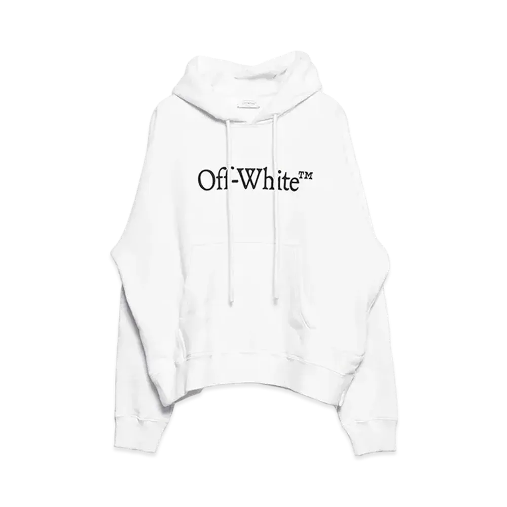 OFF-WHITE Big Bookish Skate Hoodie "White"