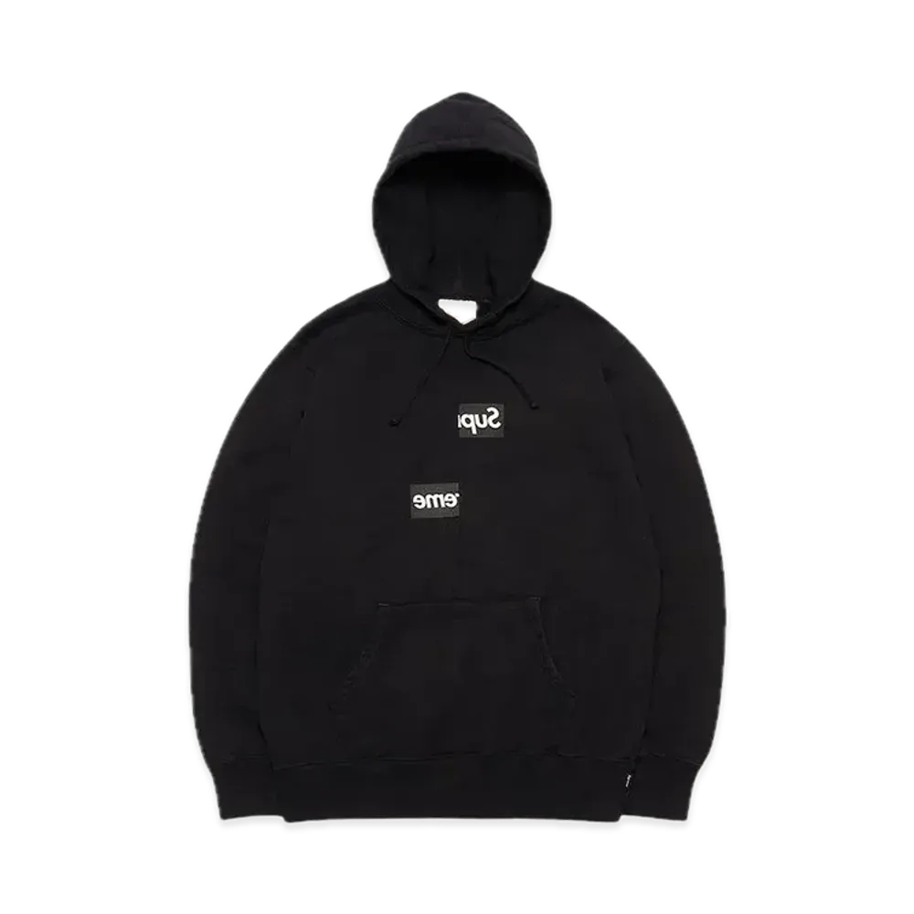 Supreme x COMME des GARCONS SHIRT Split Box Logo Hooded Sweatshirt "Black"