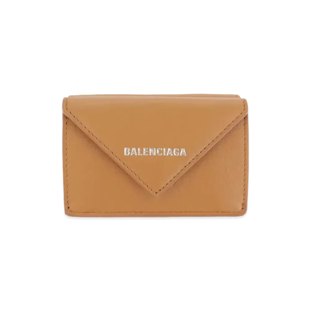 BALENCIAGA Papier Mini Wallet "Camel"