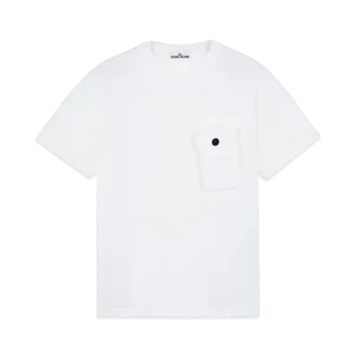 Stone Island 20144 20/1 COTTON JERSEY_LOOSE FIT "White"