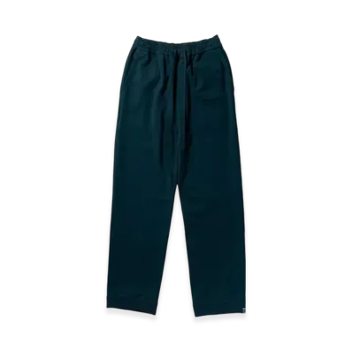 Perfect ribs Straight Wide Pants "Charcoal Green"