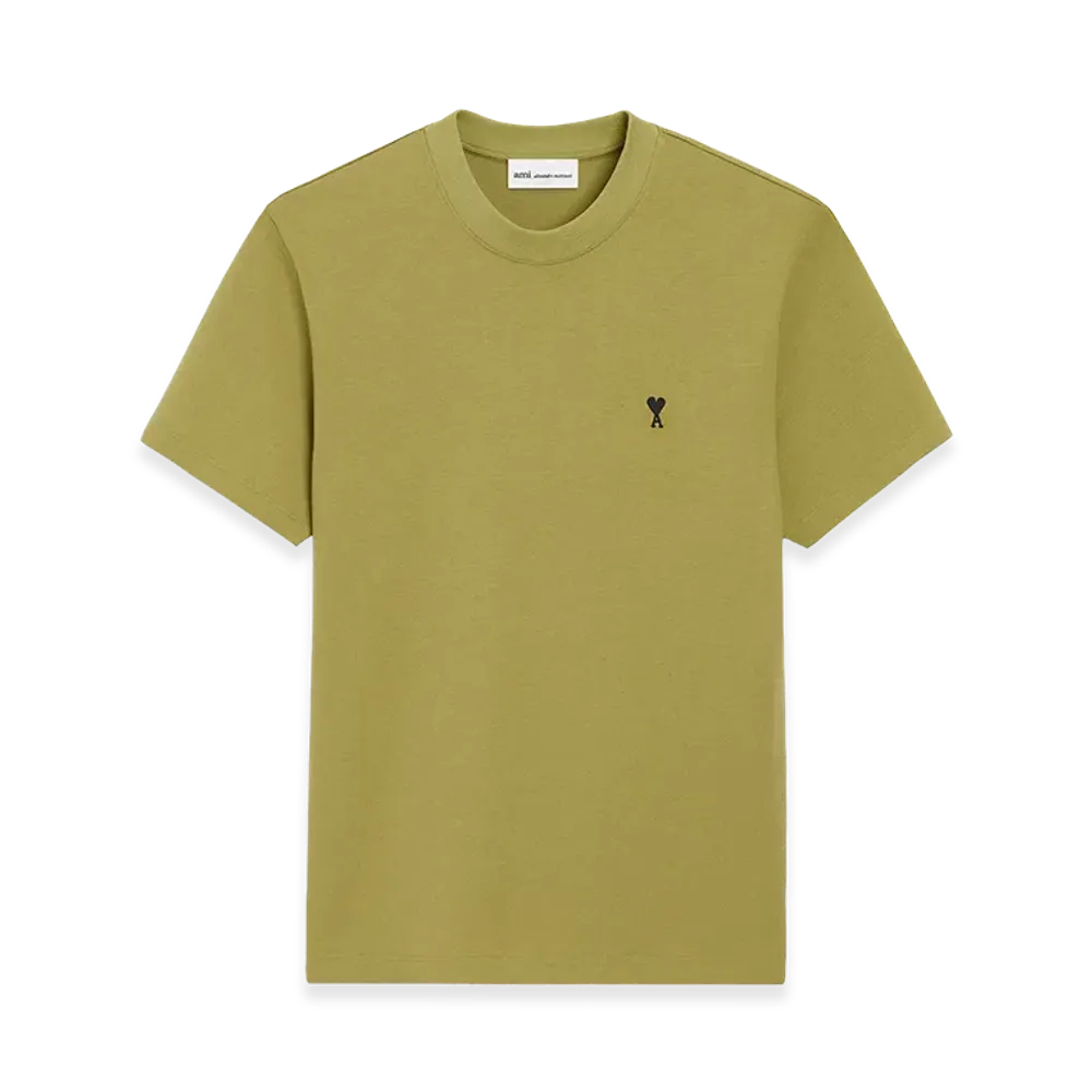 AMI PARIS Cotton Ami De Coeur T-Shirt "Green"