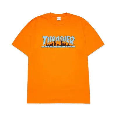 Supreme x THRASHER Skyline Tee "Orange"