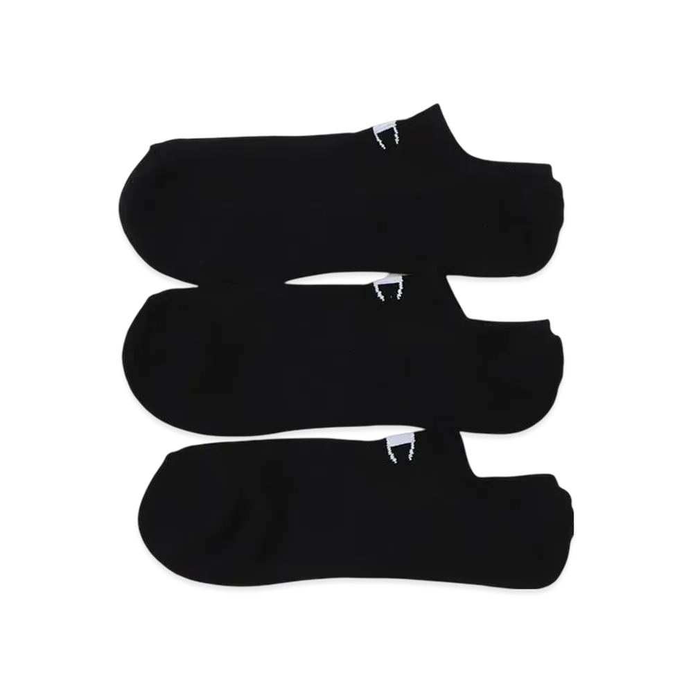 Champion 3 Pairs Ghost Socks "Black"