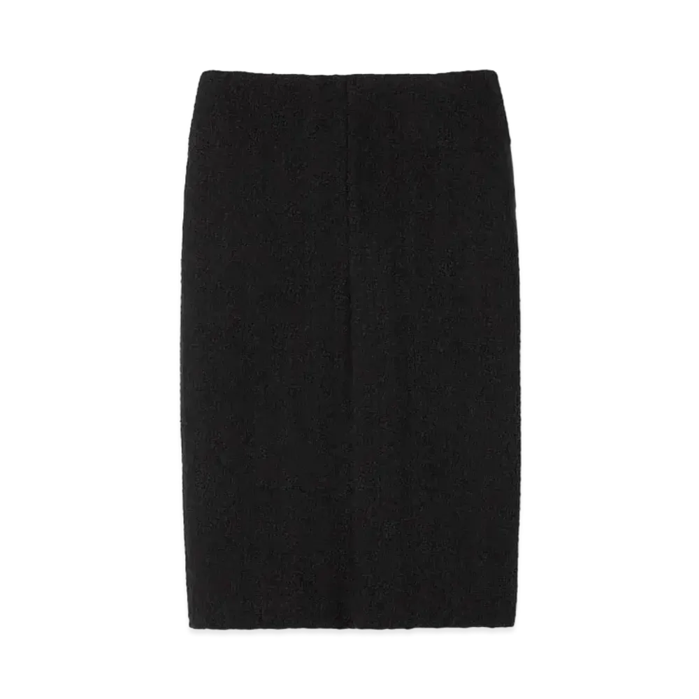 GUCCI Tweed Damier Skirt "Black"
