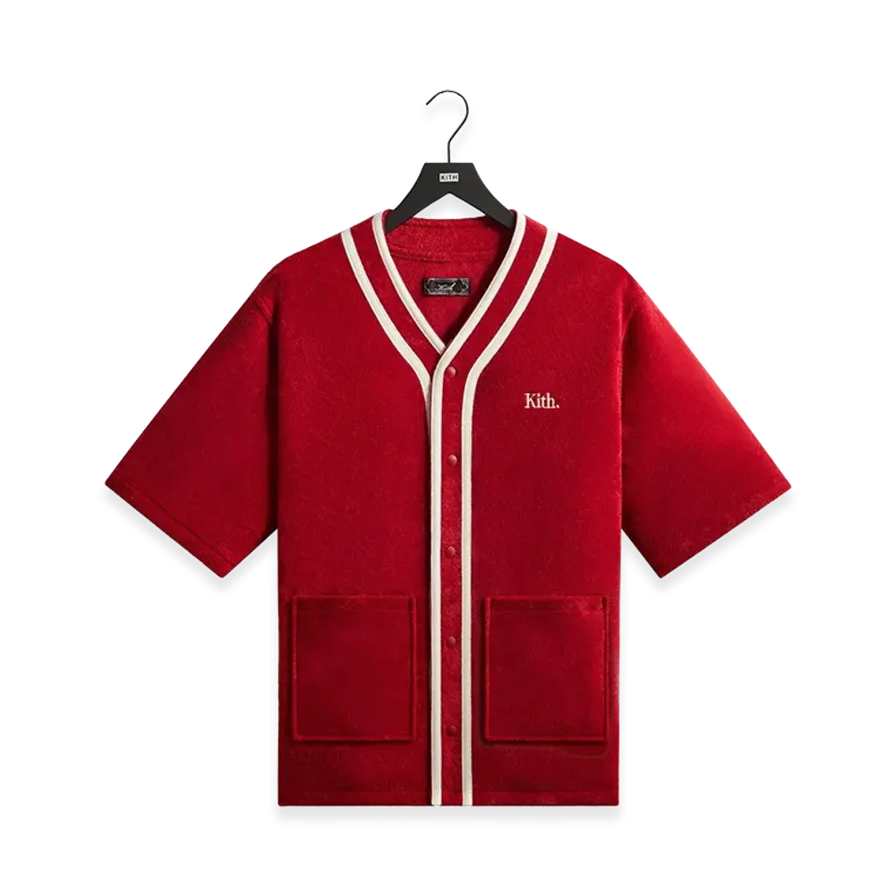 Kith Towel Boucle Billy Baseball Shirt "Allure"