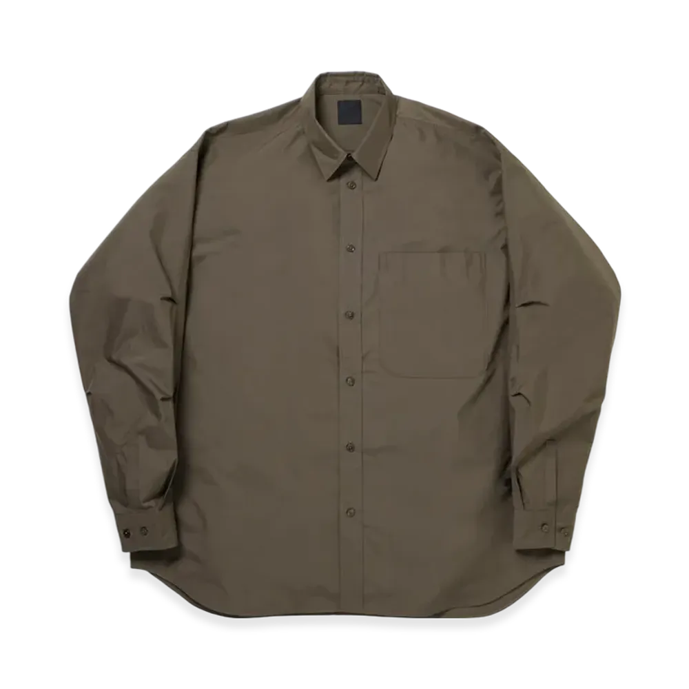 DAIWA PIER39 W's Tech Regular Collar Shirt L/S "Brownkhaki"