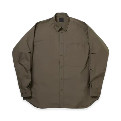 DAIWA PIER39 W's Tech Regular Collar Shirt L/S "Brownkhaki"