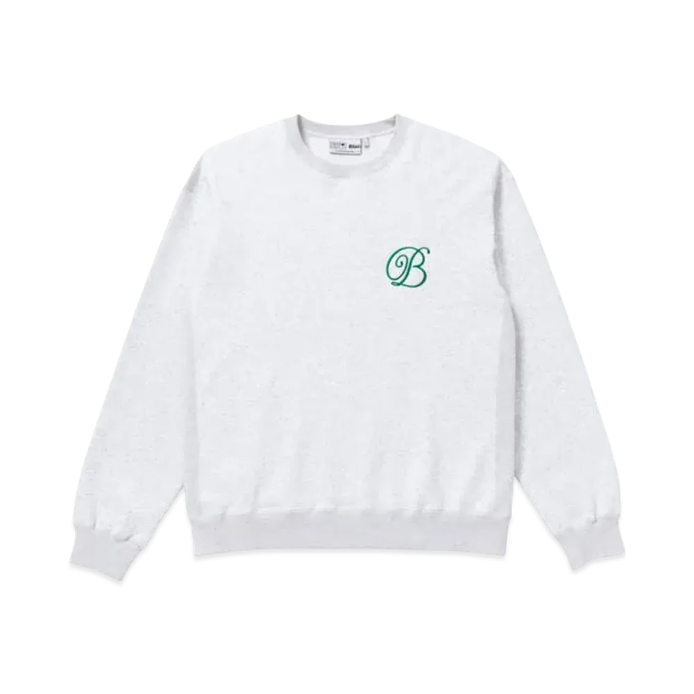BlackEyePatch B EMBLEM CREW SWEAT "Ash"