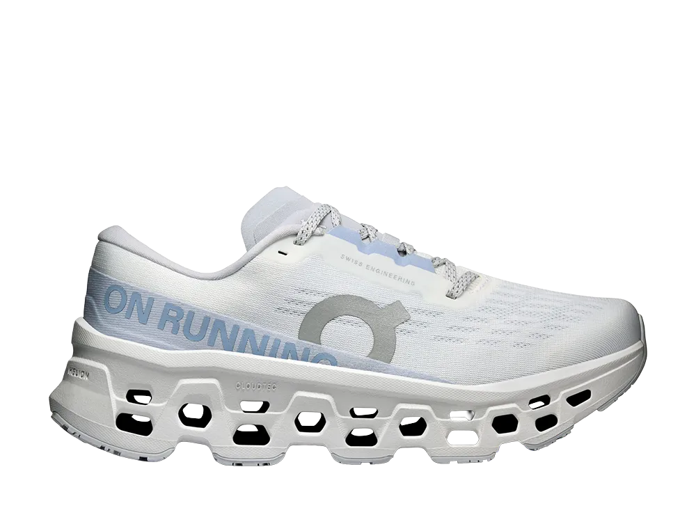 On Women's Cloudmonster 3 "White/Frost"