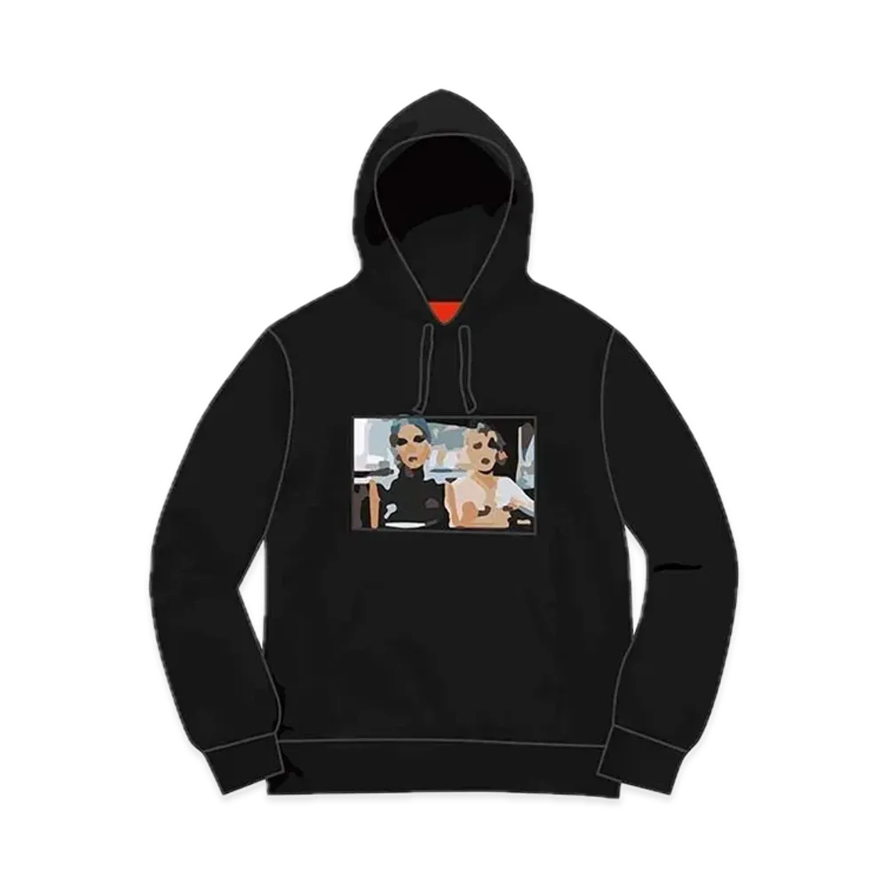 Supreme Nan Goldin Misty and Jimmy Paulette Hooded Sweatshirt "Black"