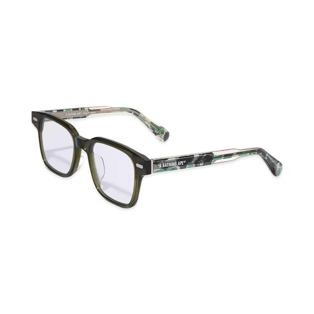 A BATHING APE Optical Frame #12 "Olivedrab"