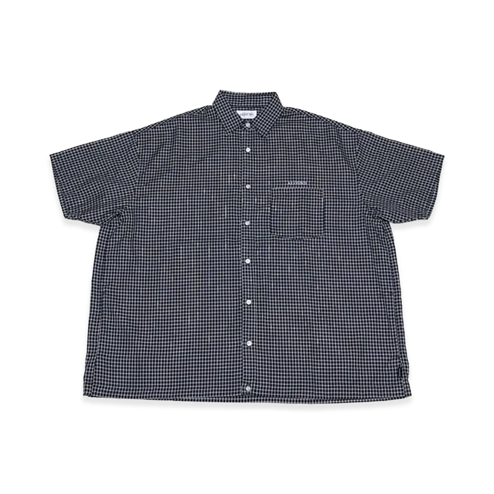 ALOUND Wide Check Shirts "Black Check"