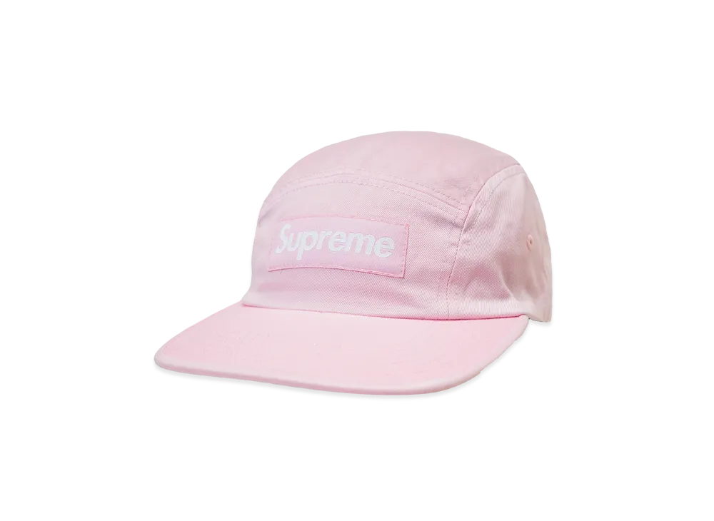 Supreme Washed Chino Twill Camp Cap "Pink" (26FW)