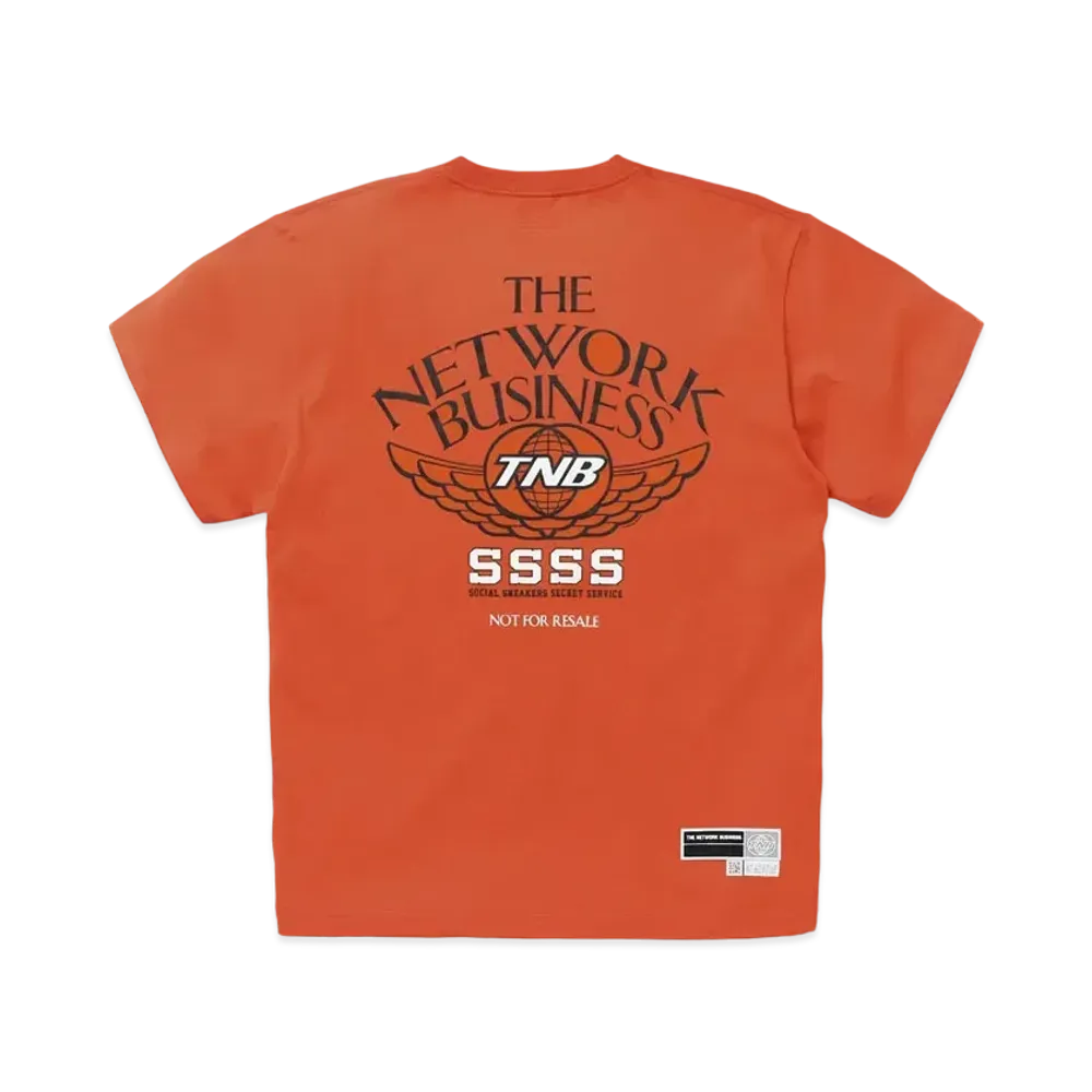 THE NETWORK BUSINESS WING TEE "Orange × Black" TNBC026-0260