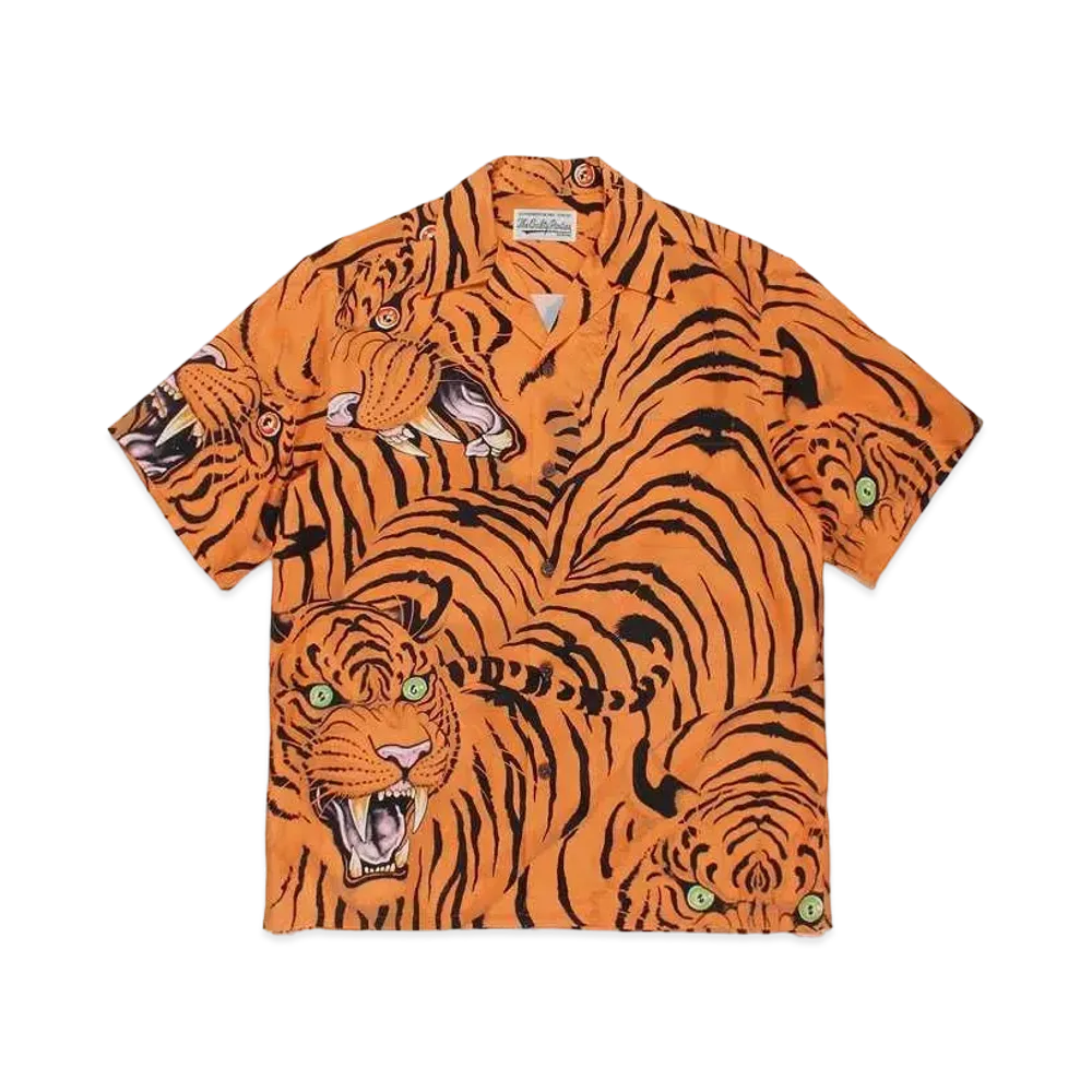 WACKO MARIA TIM LEHI / HAWAIIAN SHIRT "Orange"