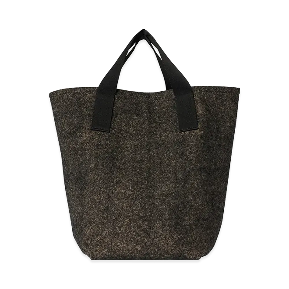 The Row Large Cotton and Silk Tote Bag "Sahara/Black"