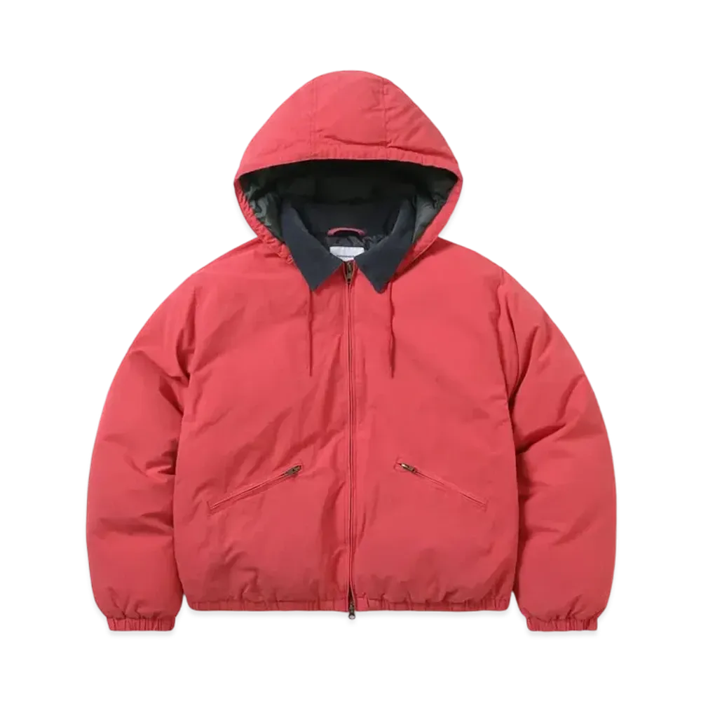 thisisneverthat Washed Down Puffer Jacket "Coral"