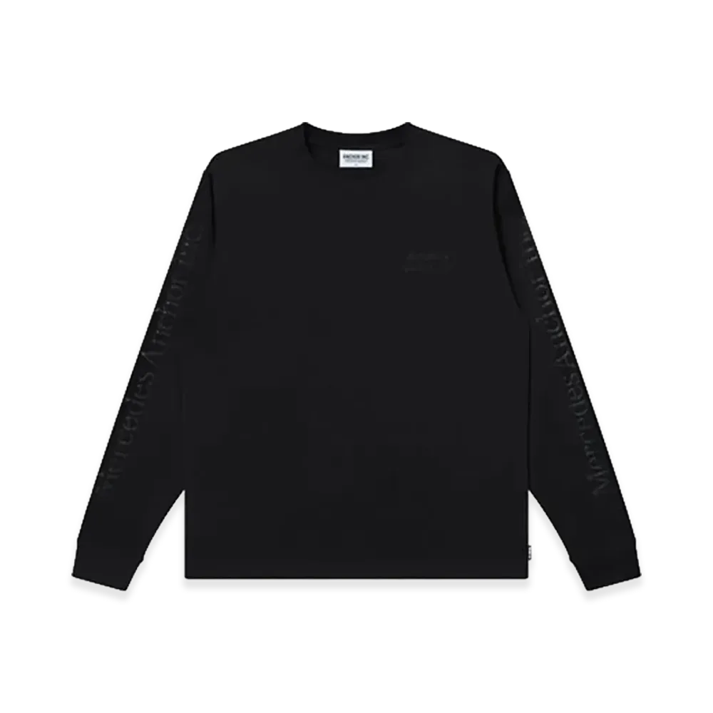 Mercedes Anchor inc. Clear Printed L/S Tee "Black"