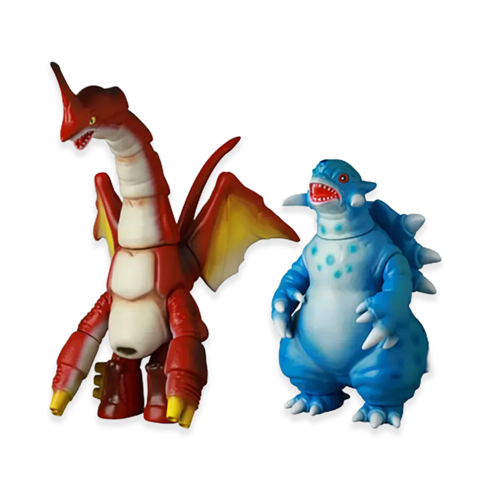 MEDICOM TOY "MAT(MONSTER ART TOY)" Shirari & Kodalar Legendary 2 Great Monsters Set