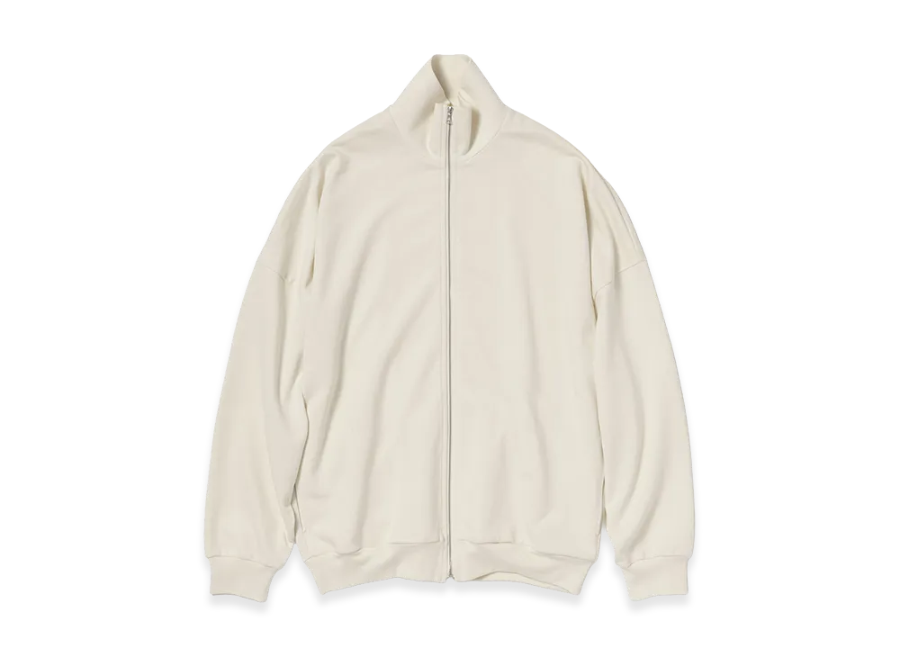 AURALEE Super High Gauge Sweat Zip Blouson "Ivory White"