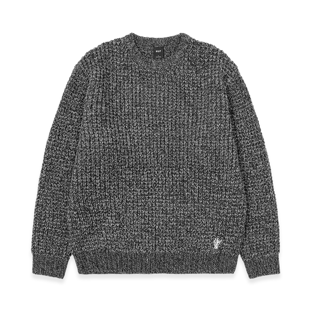 HUF WINTER 25 1984 Melange Sweater "Black"