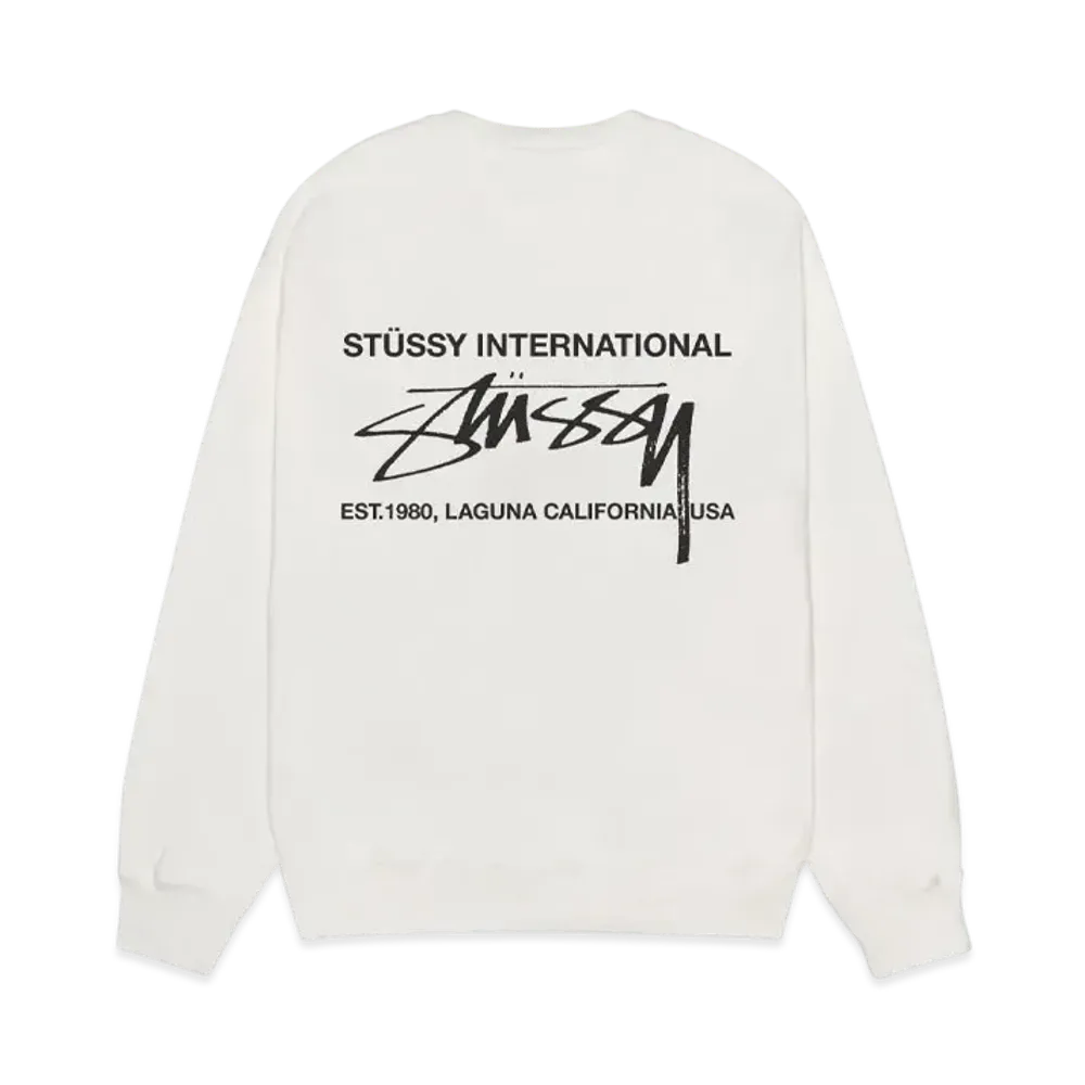 Stussy Smooth International Crew Pigment Dyed "Natural"
