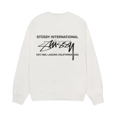 Stussy Smooth International Crew Pigment Dyed "Natural"