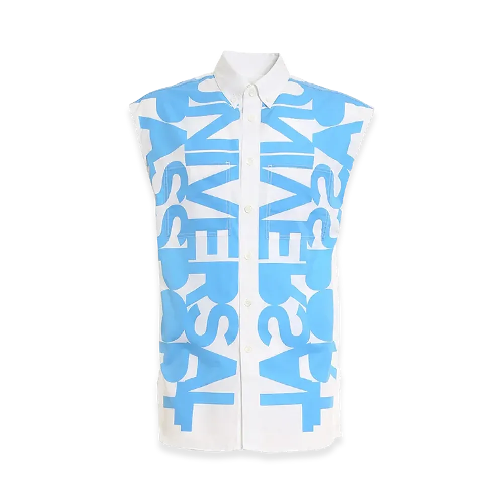 Burberry Sleeveless Shirt "Light Blue"