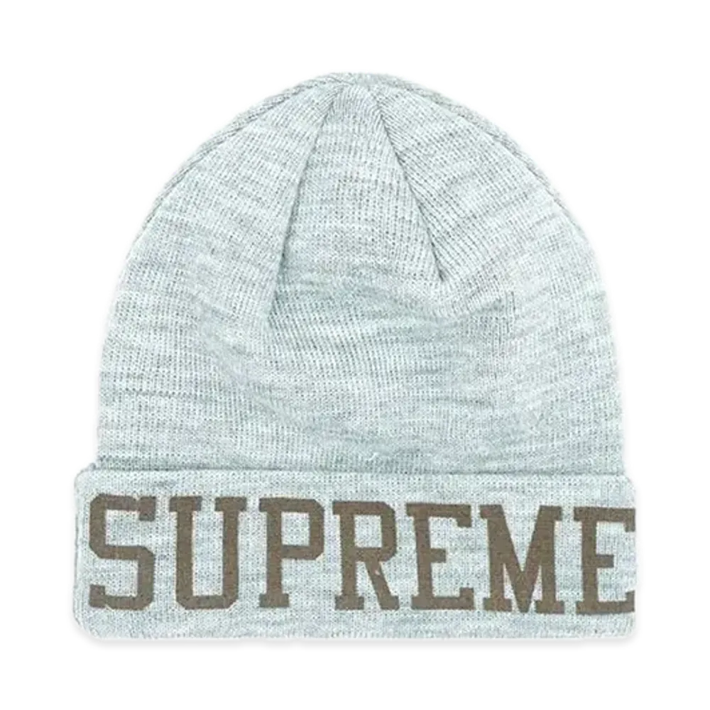 Supreme New Era Varsity Beanie "Heather Grey"