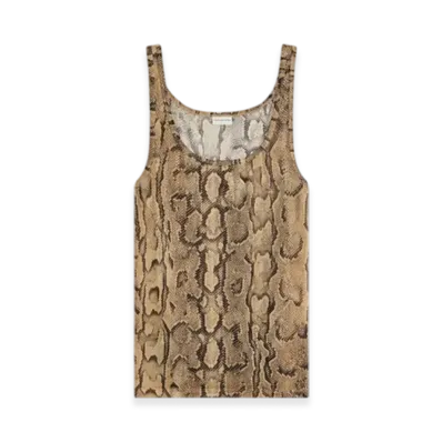 DRIES VAN NOTEN Cotton Tank Top "Sand"