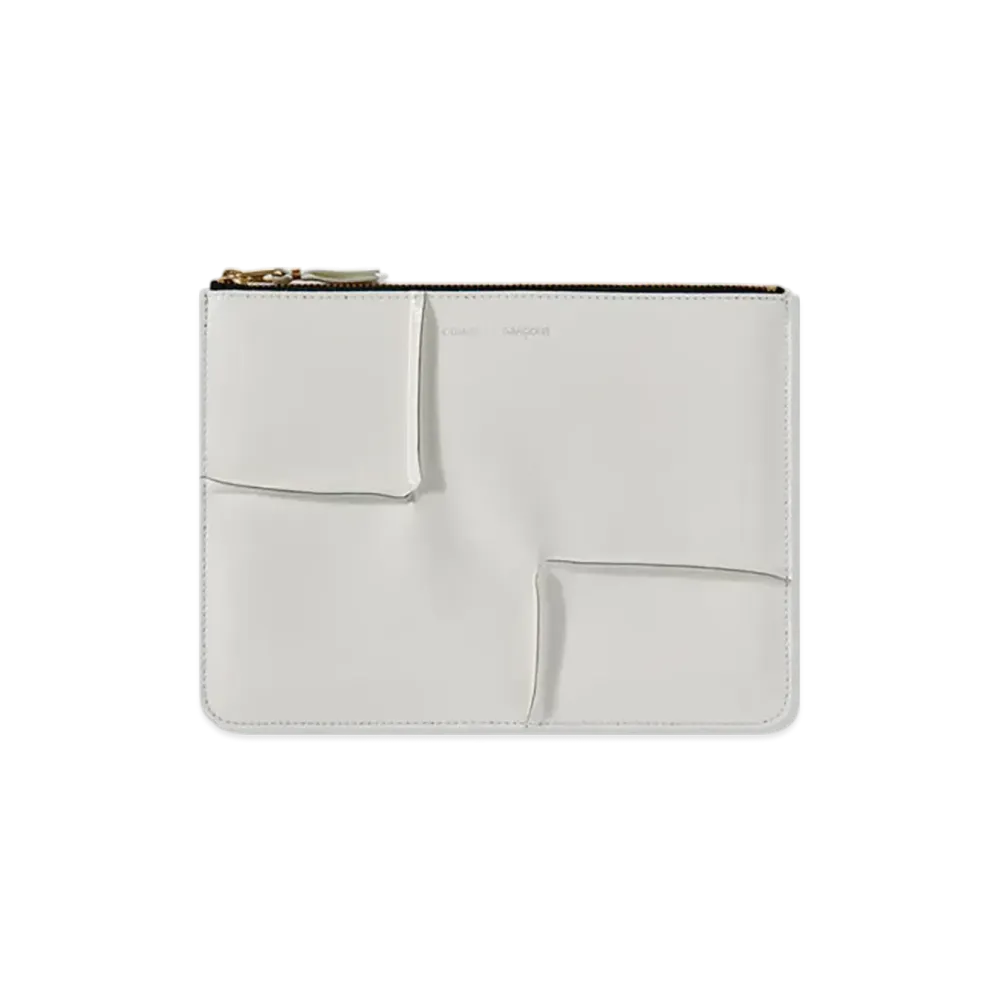 COMME des GARCONS Wallet Reversed Hem "White"