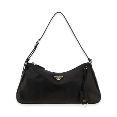 PRADA Women's Nappa Leather Handbag "Black"
