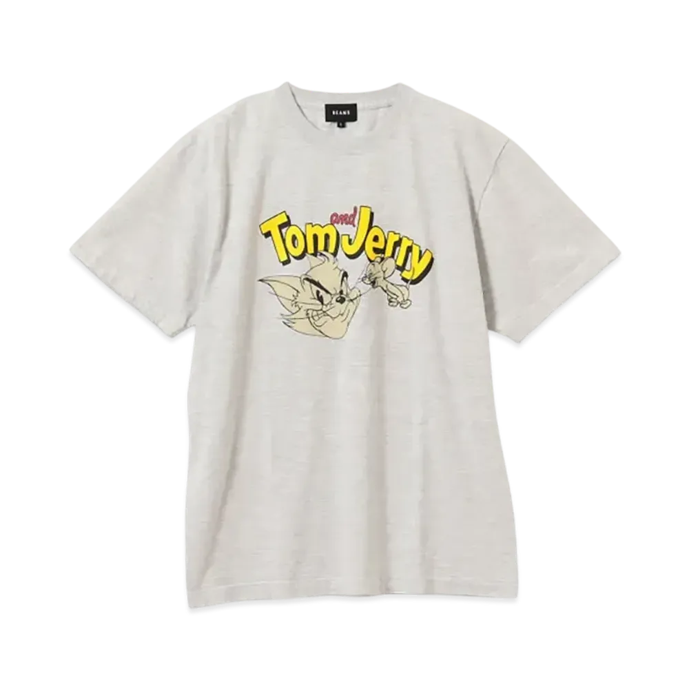 BEAMS Tom And Jerry Print Tee "Ash"