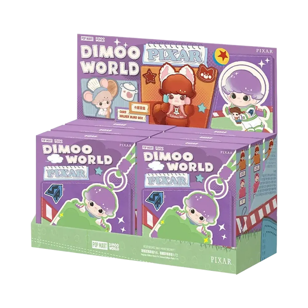 POP MART DIMOO WORLD x PIXAR Series - Card Holder Blind Box [Assortment Box]