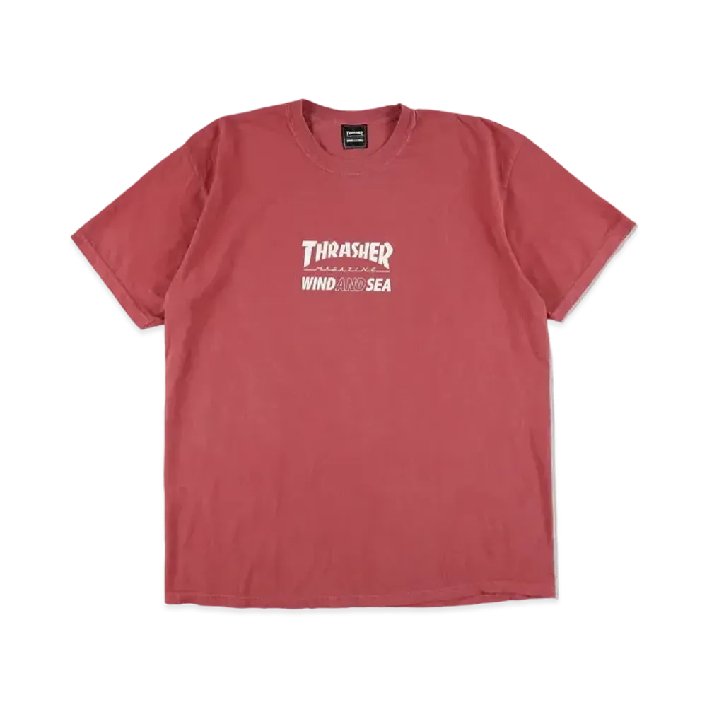 WIND AND SEA x THRASHER S/S Tee 2 "Crimson"