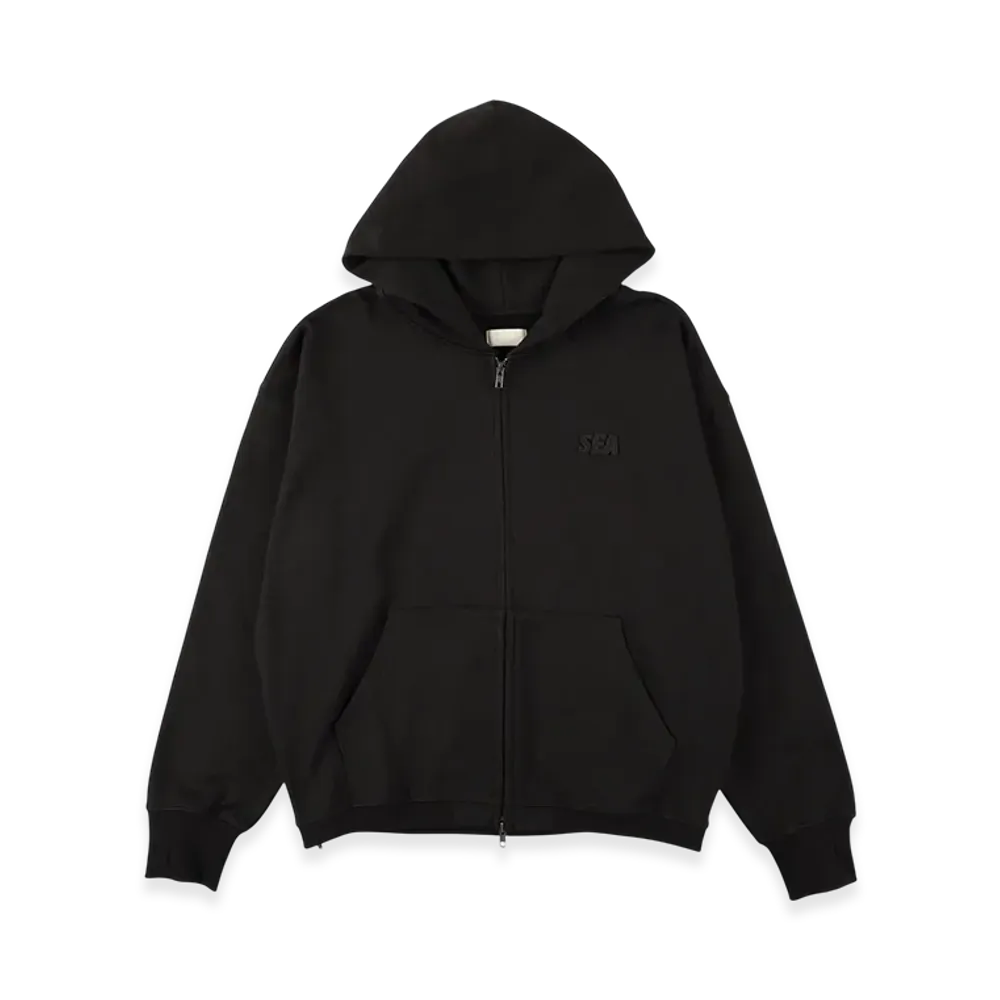WIND AND SEA Cozy Zip Hooded Sweatshirt "Black"