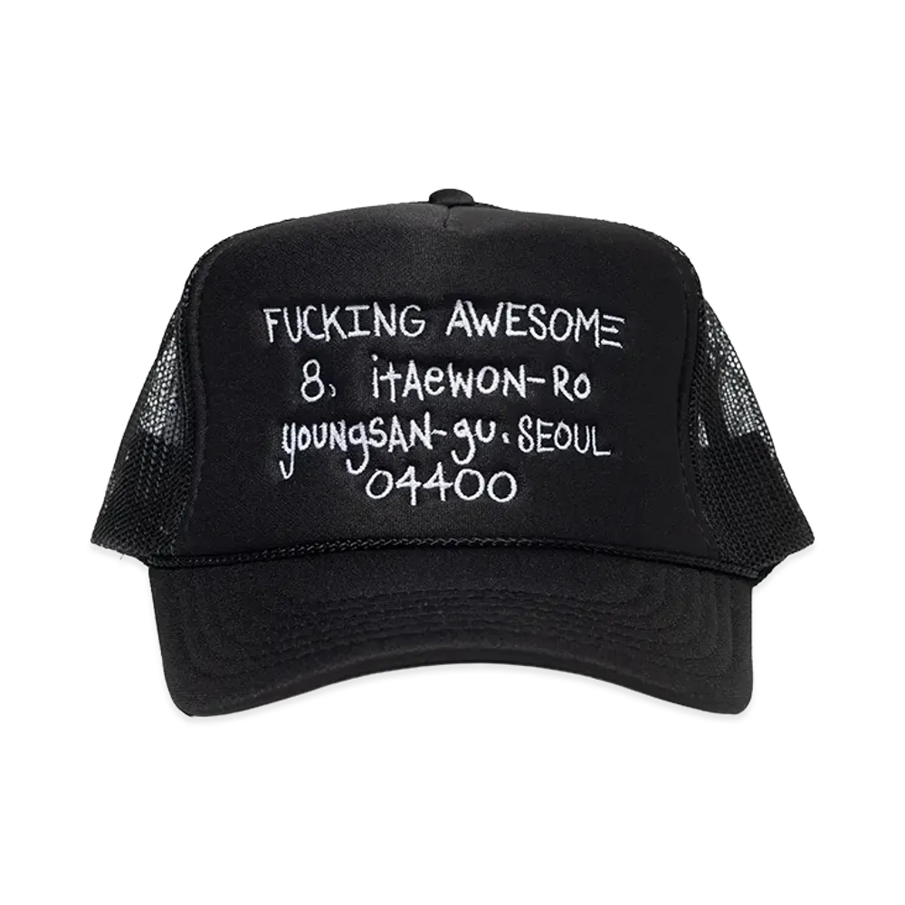 Fucking Awesome Korea Store Trucker Hat "Black"