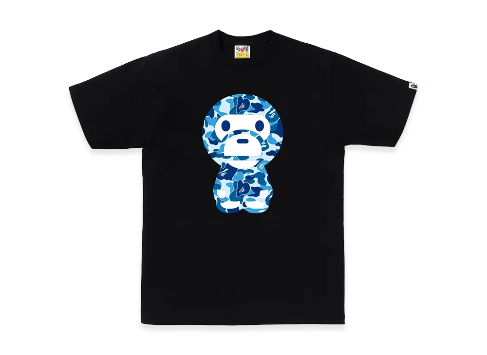A BATHING APE ABC Camo Big Baby Milo Tee "Black/Blue"