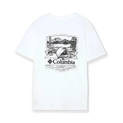 Columbia Rockaway River Back Graphic SS Tee "White"