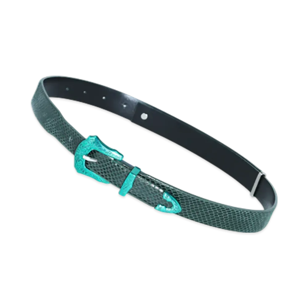 TOGA TOO Leather Belt "Green"