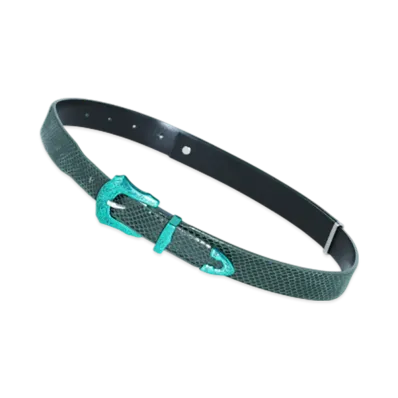 TOGA TOO Leather Belt "Green"