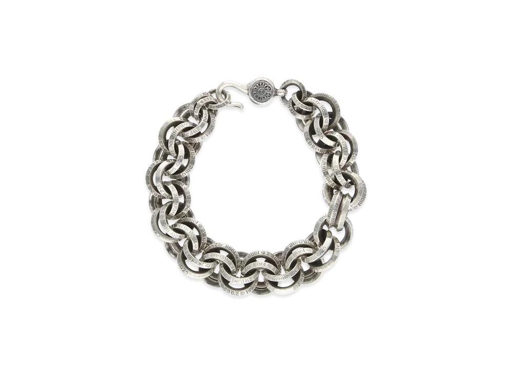 Chrome Hearts #2 Double B Ring Bracelet "Silver"