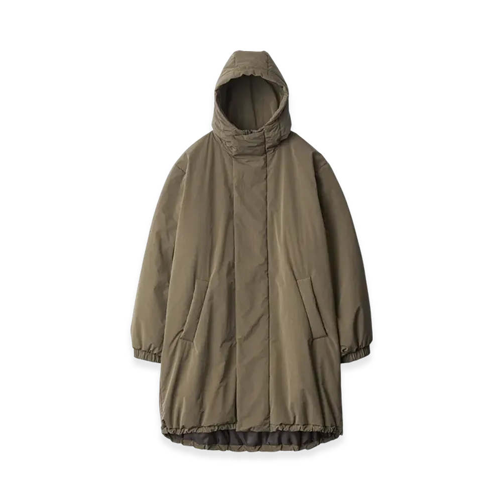 ssstein Oversized Padded Hoody Coat "Taupe"