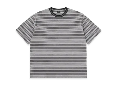 SEDAN ALL-PURPOSE Jacquard Striped S/S Tee "Charcoal"