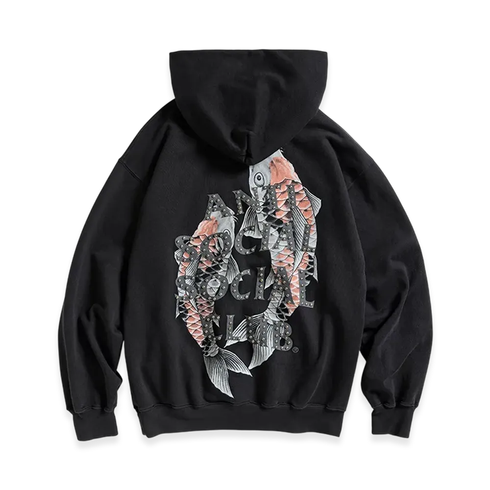 ANTI SOCIAL SOCIAL CLUB Studded Mind Games Hoodie "Black"