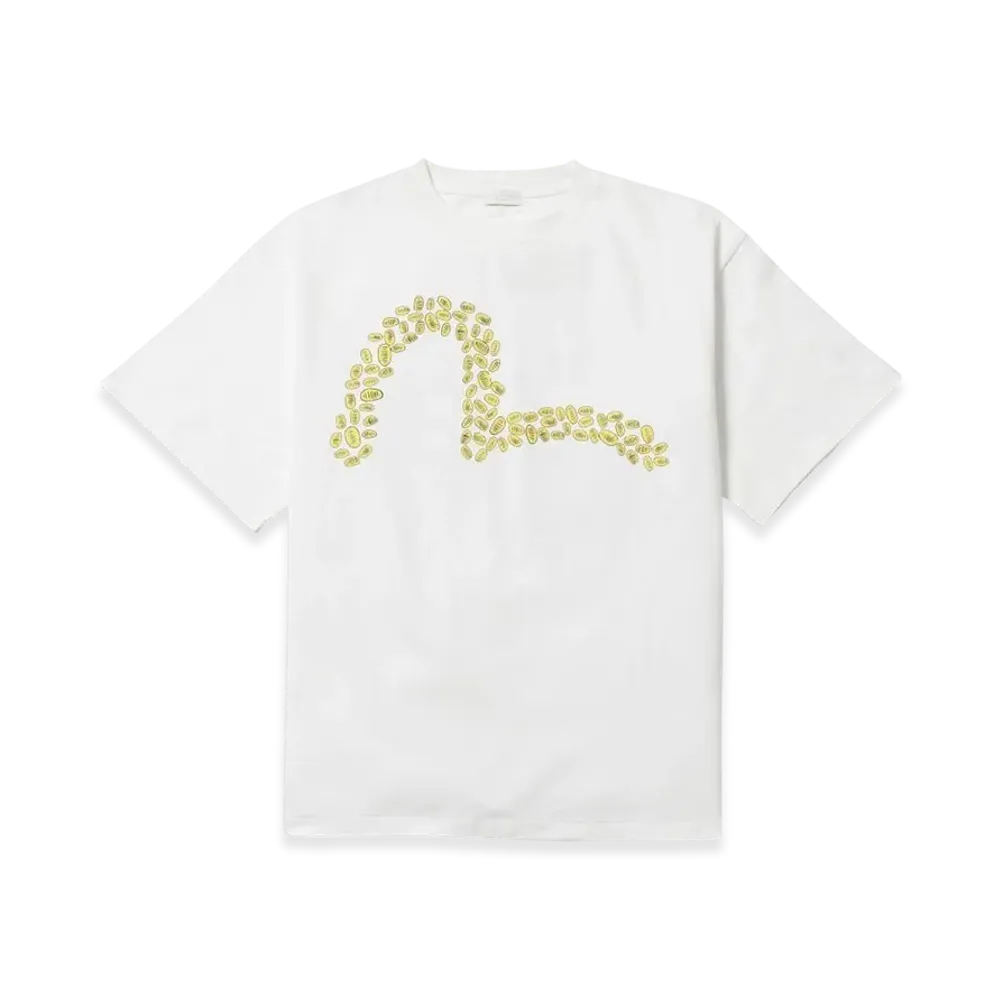 F-LAGSTUF-F x EVISU SS T-Shirt "White"