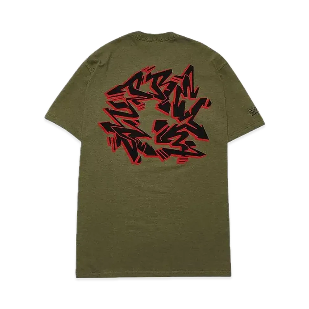 シュプリーム サポート ユニット Tシャツ "ライト オリーブ"